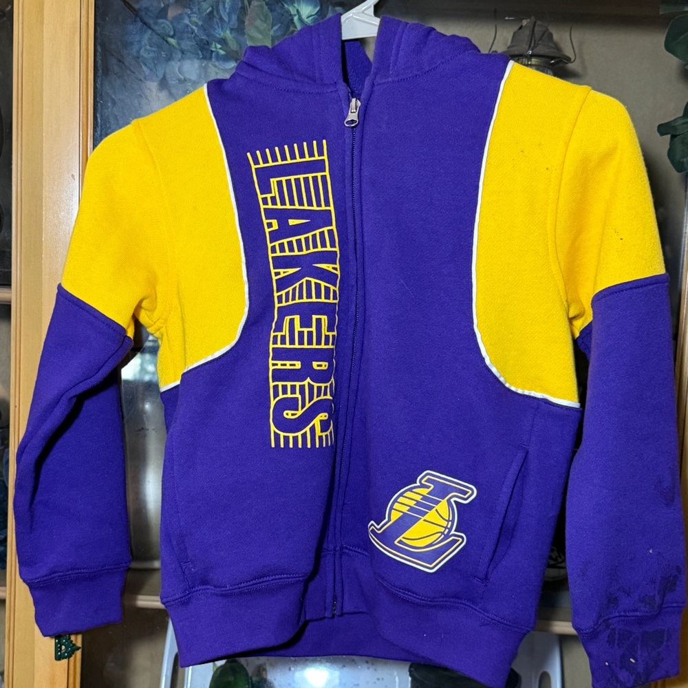 NBA Lakers Kids Hoodie - Purple and Yellow